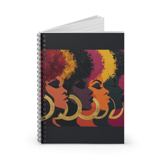 Afro Radiance Spiral Notebook – Bold Empowerment Edition