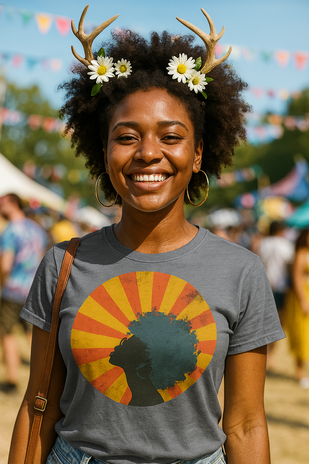 Retro Afro Silhouette Tee