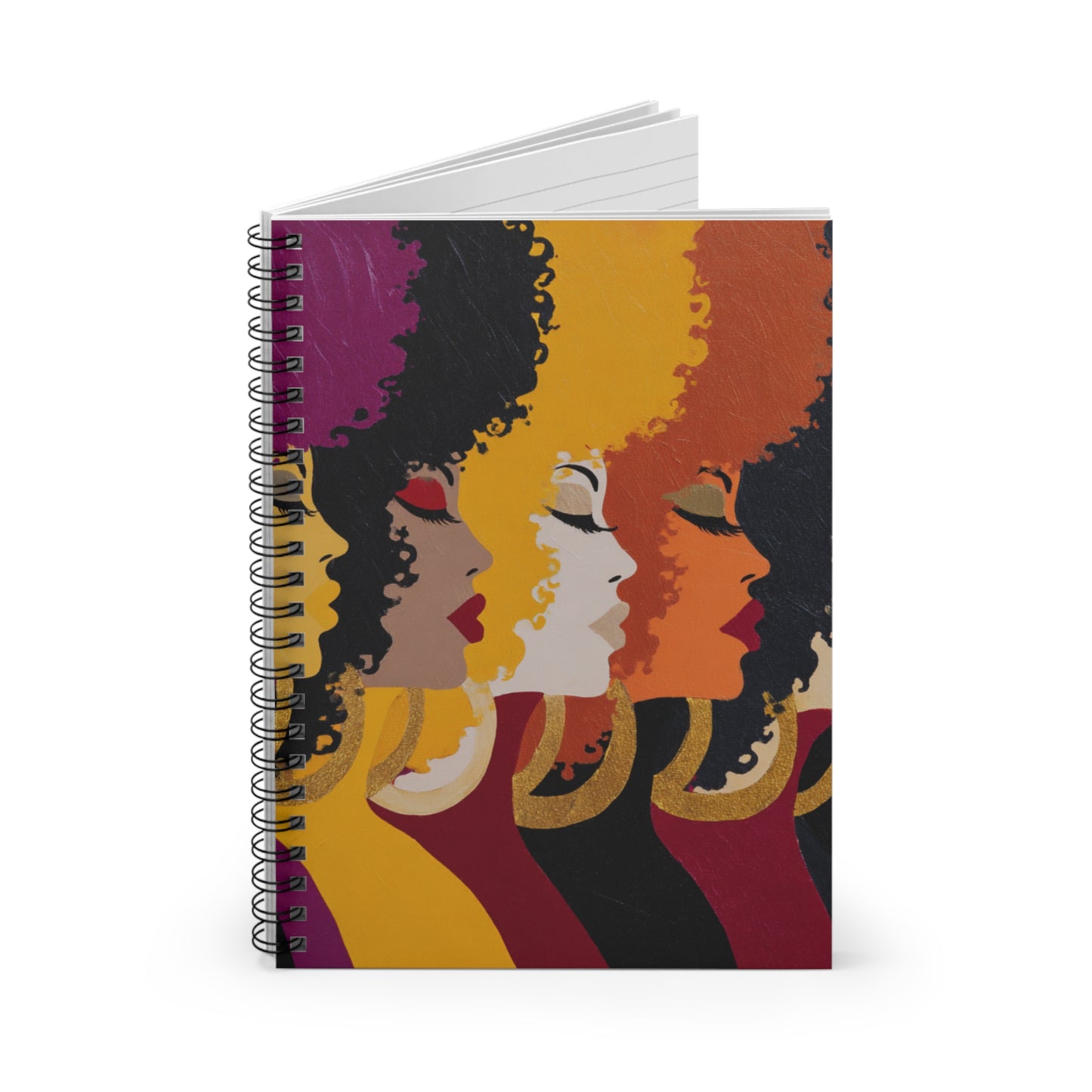 Afro Majesty Spiral Notebook – Bold Empowerment Edition
