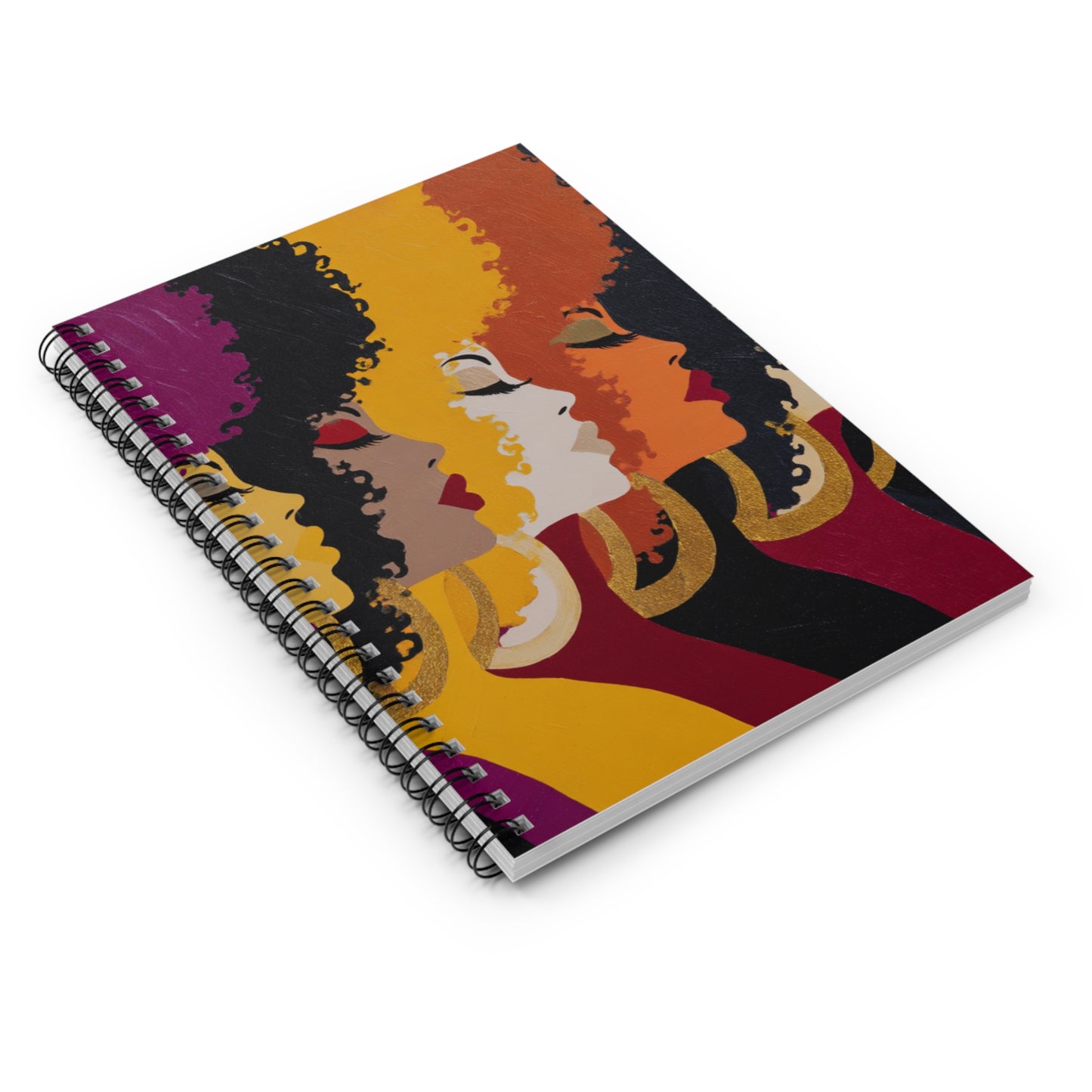Afro Majesty Spiral Notebook – Bold Empowerment Edition