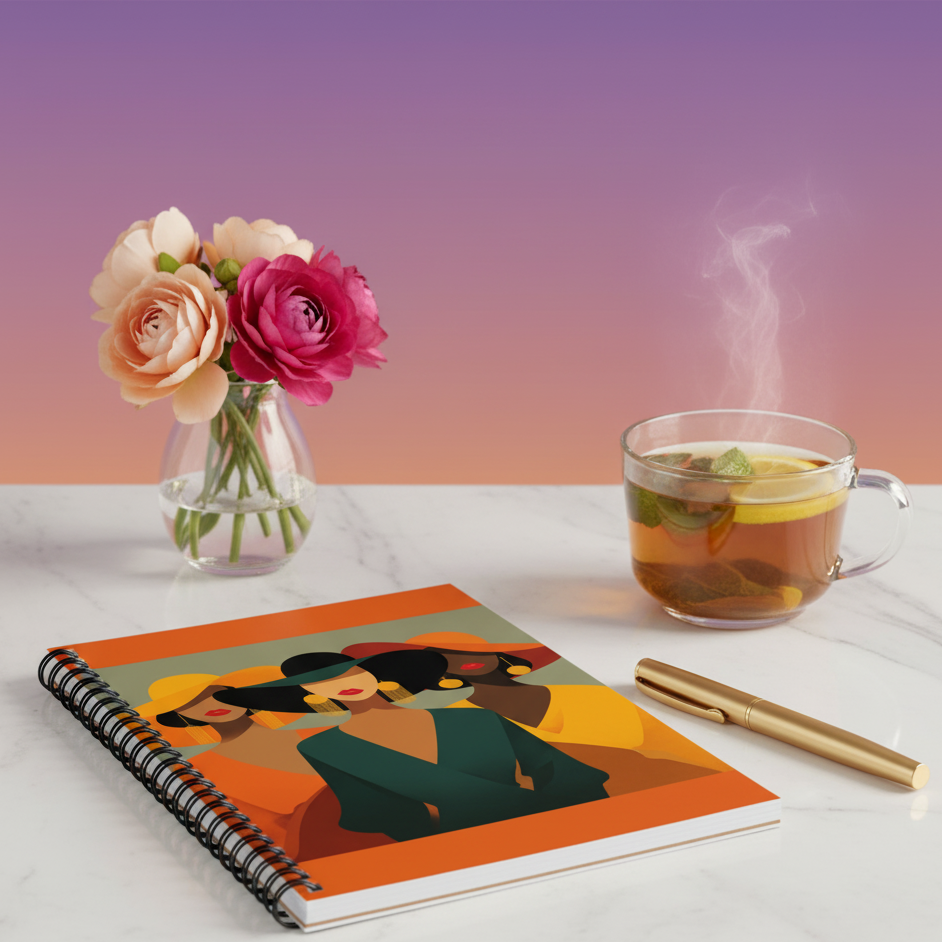 Timeless Grace Spiral Notebook – Luxe Essence Edition